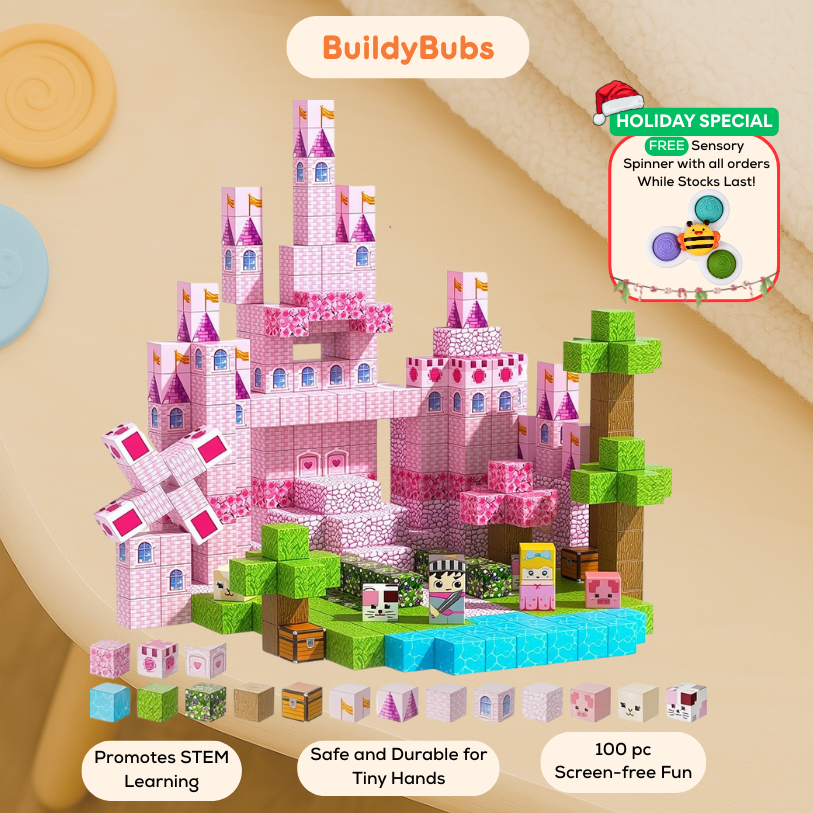 BuildyBubs Sensory Magnetic Building Blocks